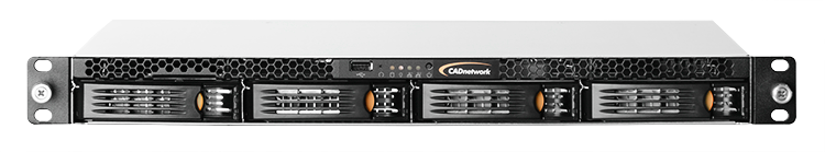 CADnetwork StorageCube Rack 1HE - 4 Bay NAS Server