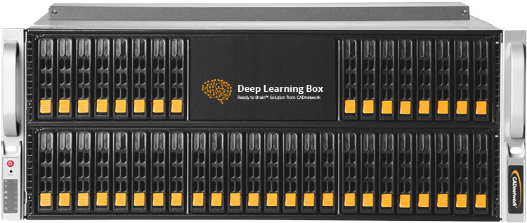 CADnetwork Deep Learning Box Rack 8GPU for Tensorflow and Caffe